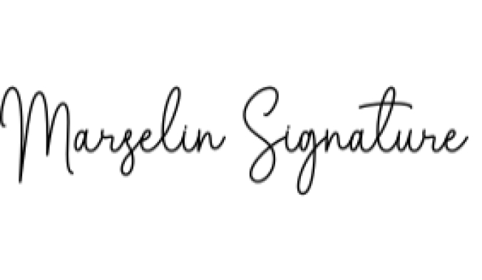 Marselin Signature Font Preview