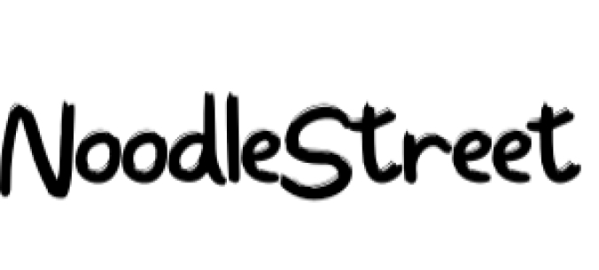 Noodle Street Style Font Preview
