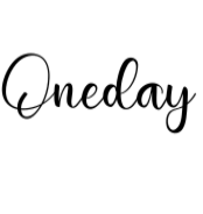 Oneday Font Preview
