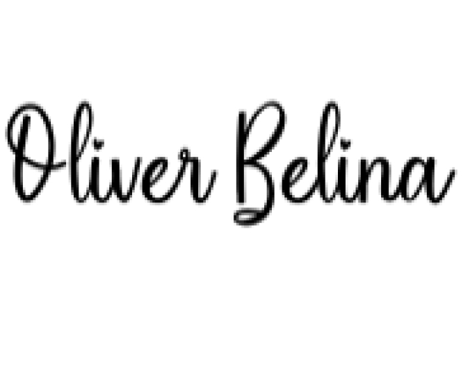 Oliver Belina Font Preview
