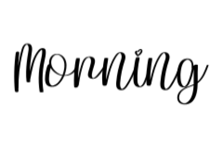 Morning Font Preview