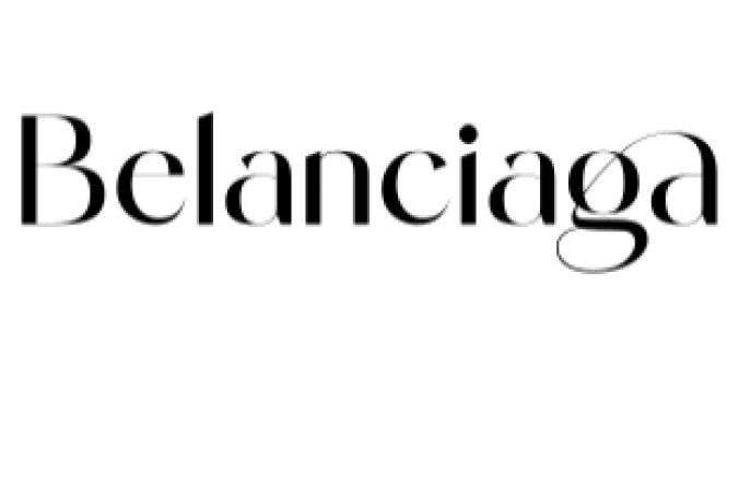 Belanciaga Font Preview