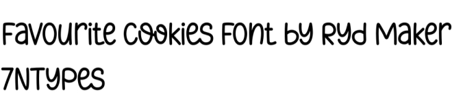 Favourite Cookies Font Preview