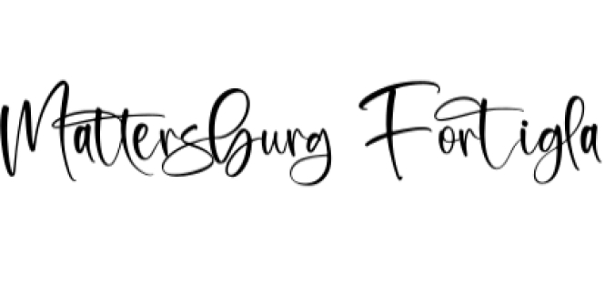 Mattersburg Fortigla Font Preview