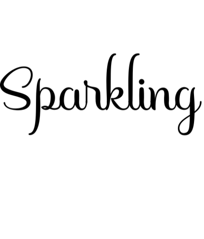 Sparkling Font Preview