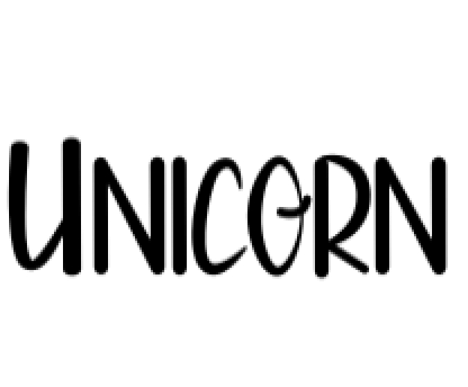 Unicorn Font Preview