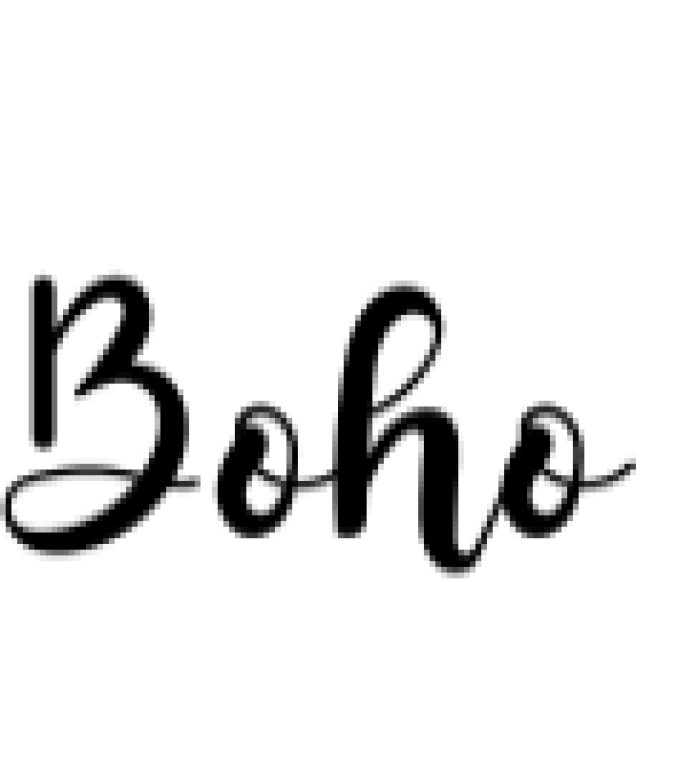 Boho Font Preview
