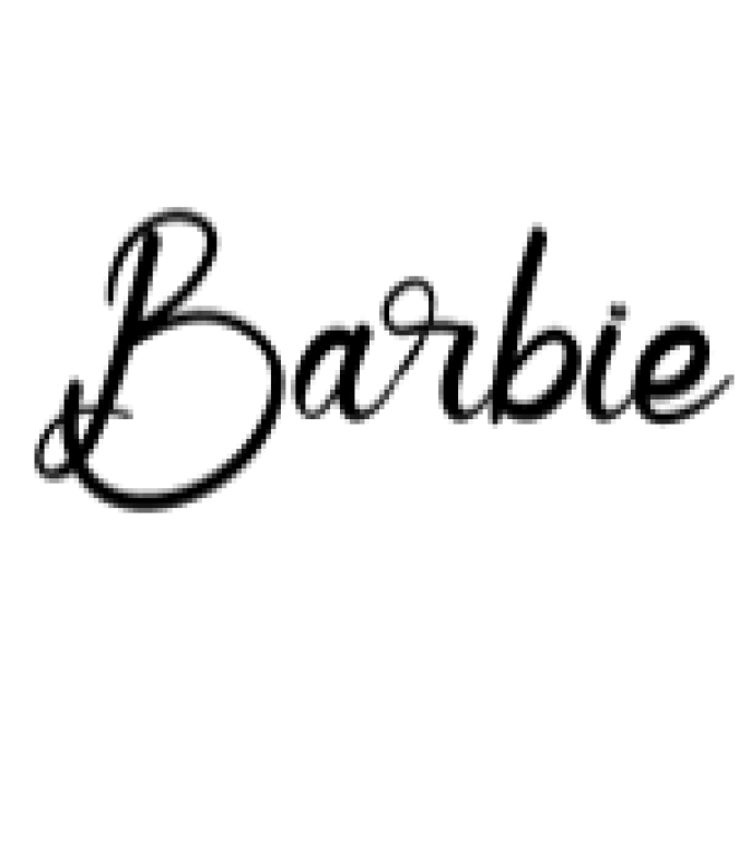 Barbie Font Preview