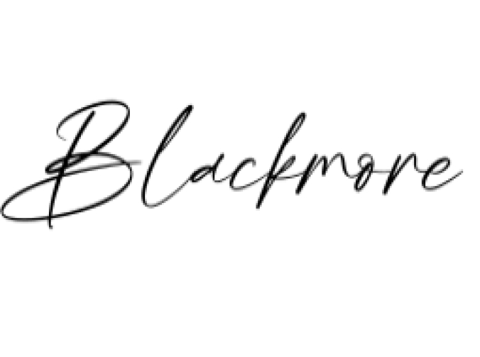 Blackmore Font Preview