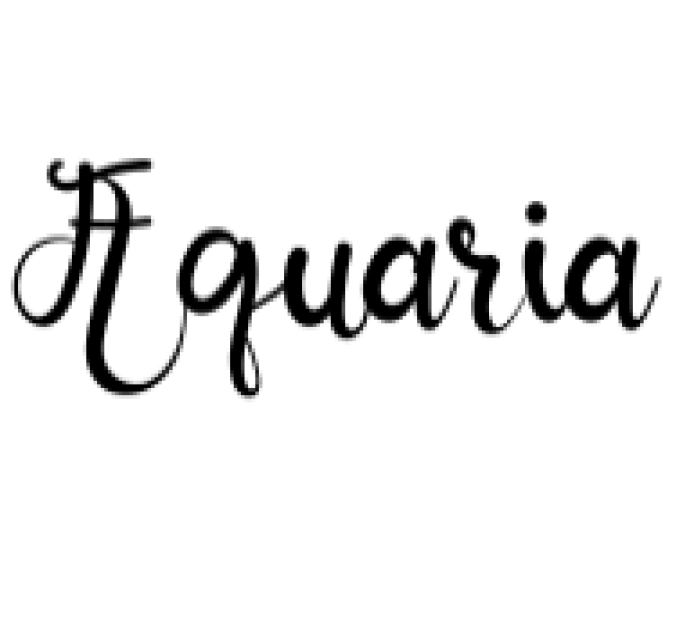 Aquaria Font Preview