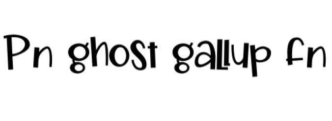 Ghost Gallup Font Preview