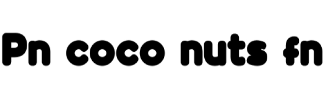 Coco Nuts Font Preview