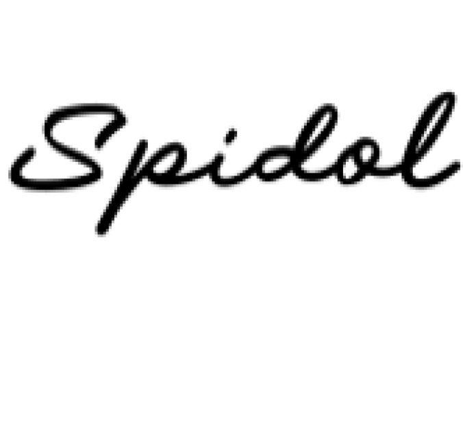 Spidol Font Preview