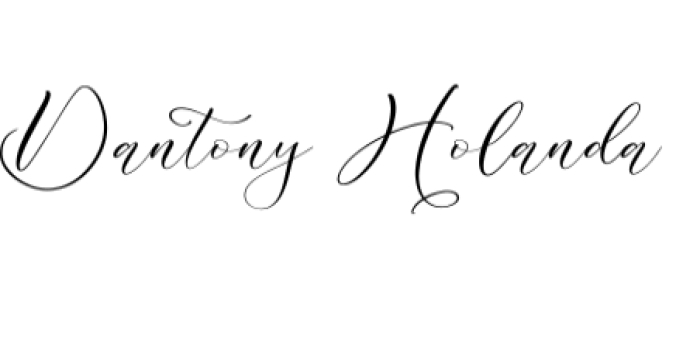 Dantony Holanda Font Preview