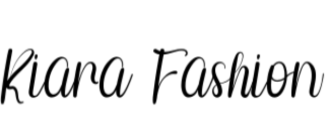 Kiara Fashion Font Preview