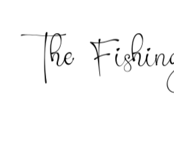 The Fishing Font Preview