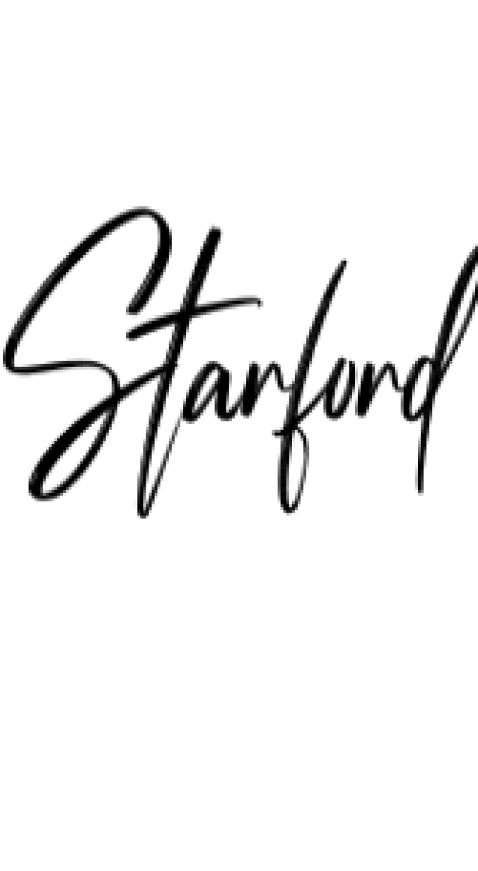 Starford Handwriting Brush Font Preview