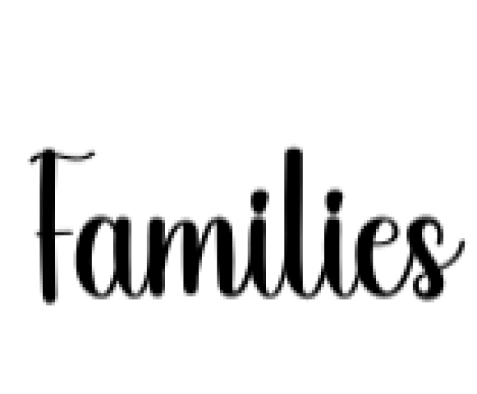 Families Font Preview