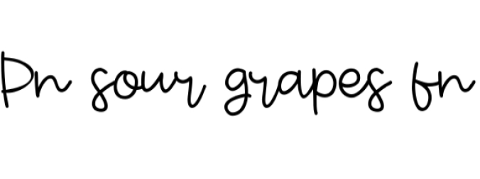 Sour Grapes Font Preview