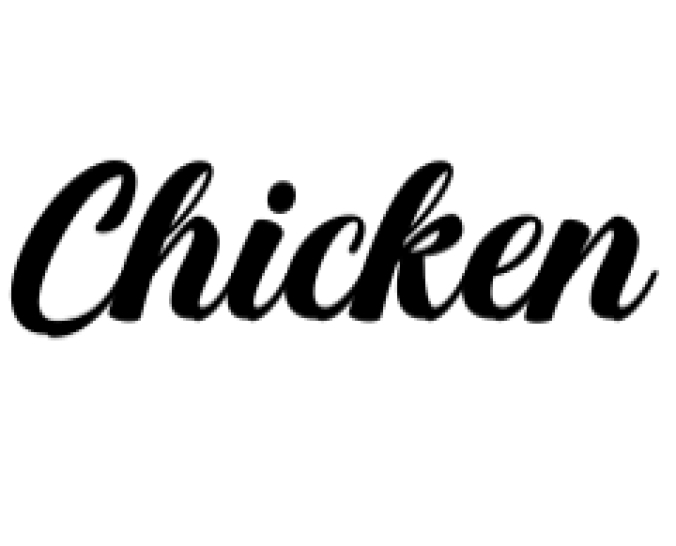 Chicken Script Font Preview