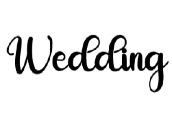 Wedding Font Preview