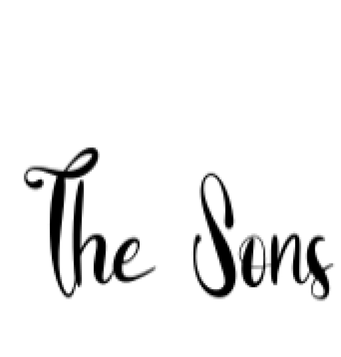 The Sons Font Preview
