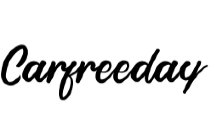 Carfreeday Font Preview