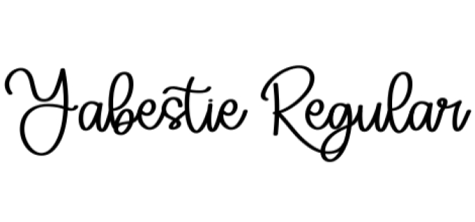 Yabestie Font Preview