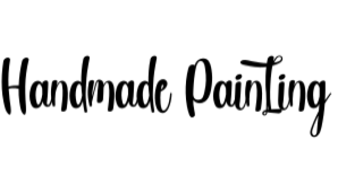 Handmade Painting Font Preview