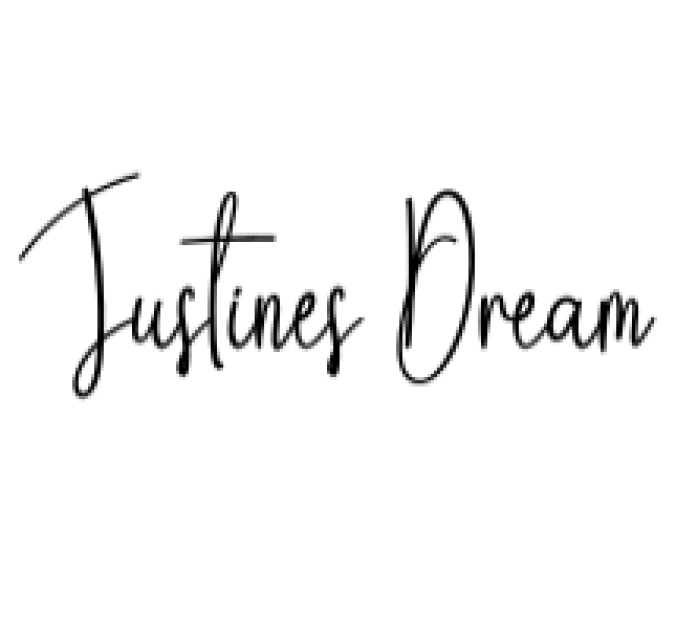 Justines Dream Font Preview