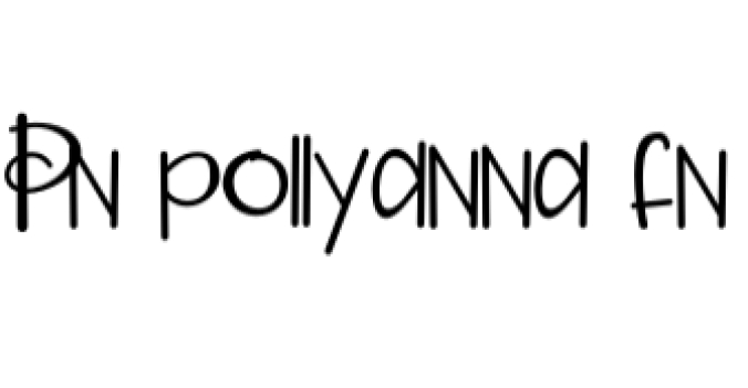 Pollyana and Pollyspinz Font Preview