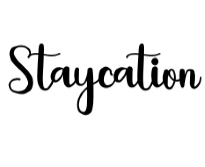 Staycation Font Preview