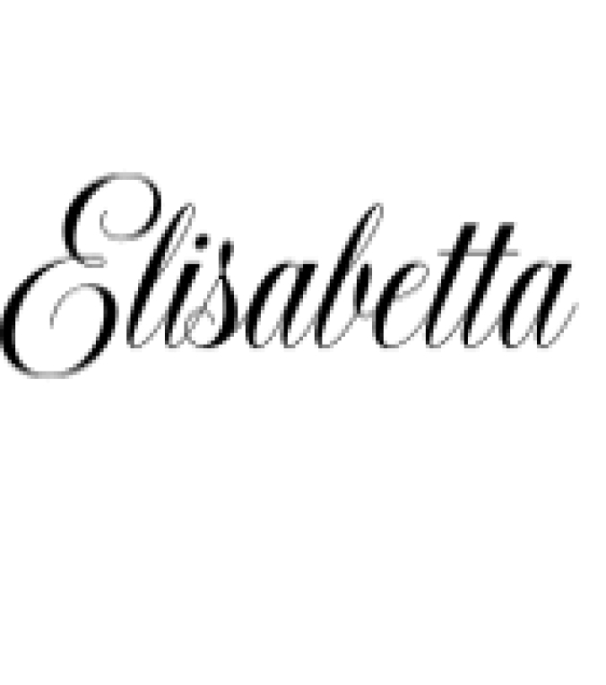 Elisabetta Script Font Preview