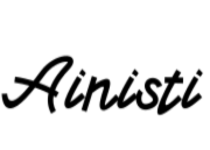 Ainisti Font Preview