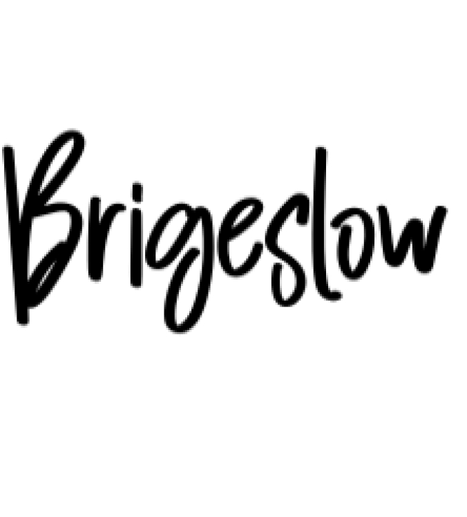 Brigeslow Font Preview