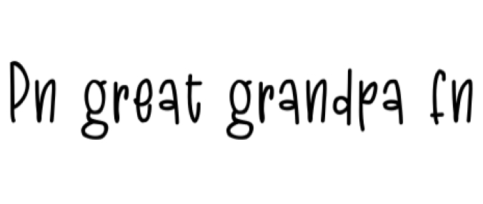 Great Grandpa Font Preview
