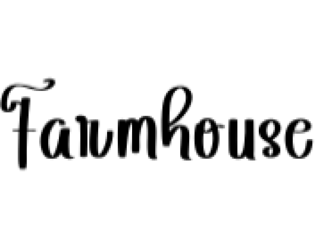 Farmhouse Font Preview