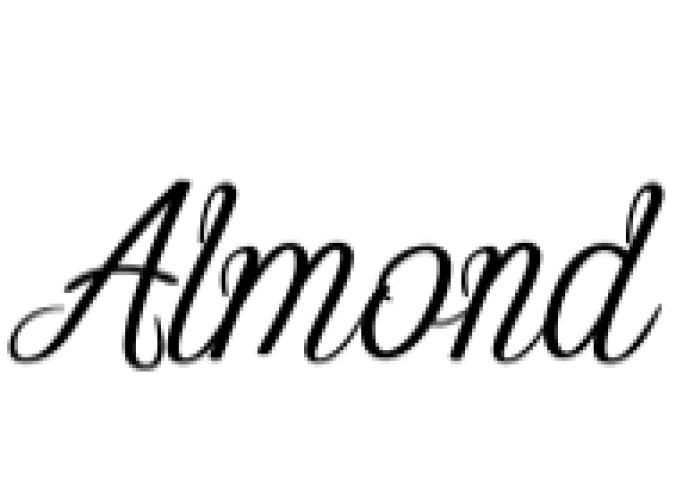 Almond Font Preview