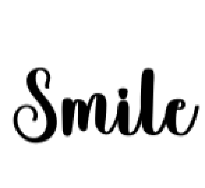 Smile Font Preview