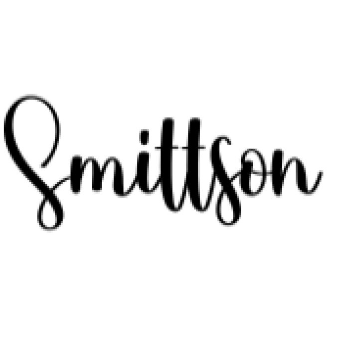 Smittson Font Preview