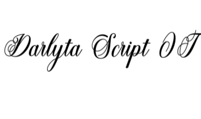Darlyta Script Font Preview
