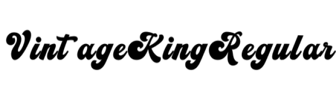 Vintage King Font Preview