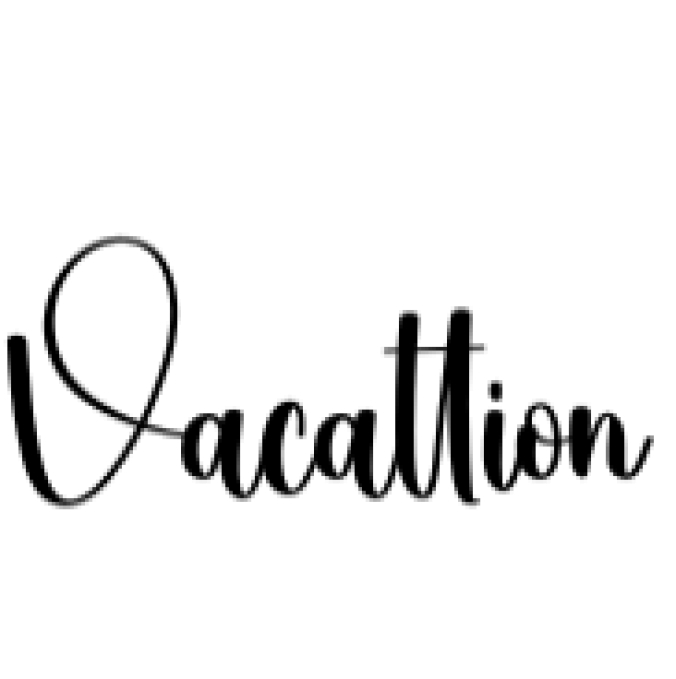 Vacattion Font Preview