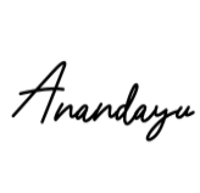 Anandayu Font Preview