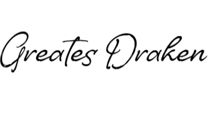 Greates Draken Font Preview
