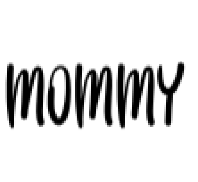 Mommy Font Preview
