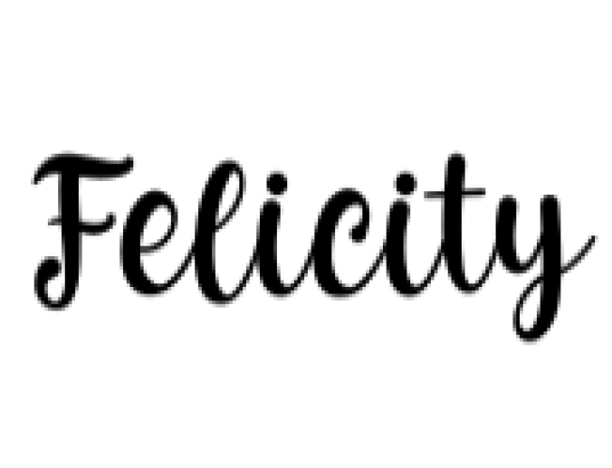 Felicity Font Preview