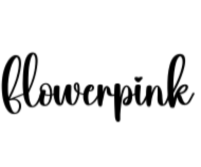 Flowerpink Font Preview