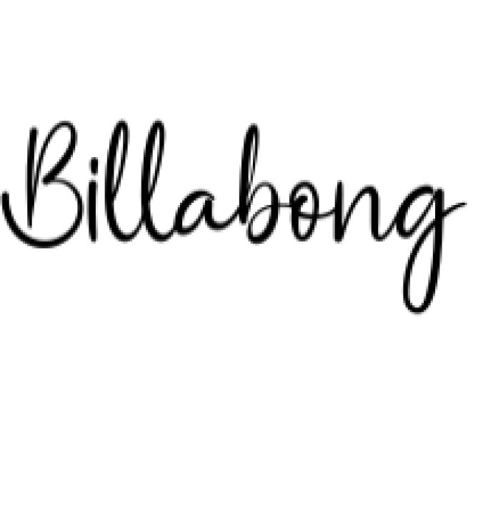 Billabong Font Preview