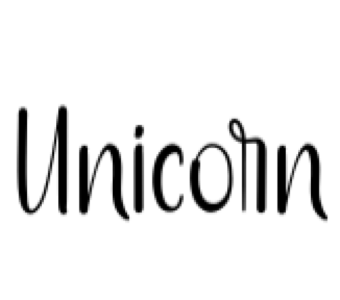 Unicorn Font Preview